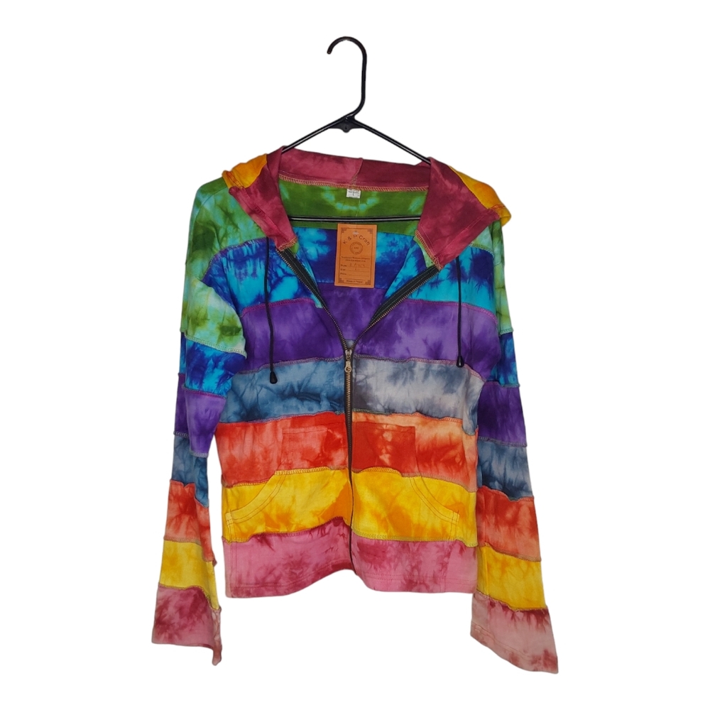 1- Women's Jacket Tie Dye Size Large New With Tags